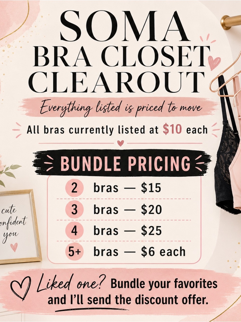 🚨 SOMA BRA CLOSET CLEAROUT 🚨
